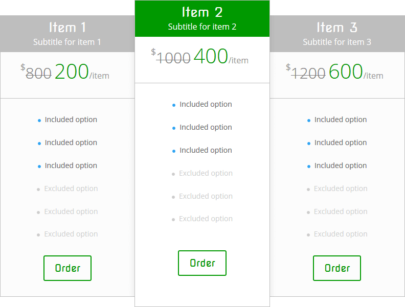 Striked price in Divi Pricing Table module